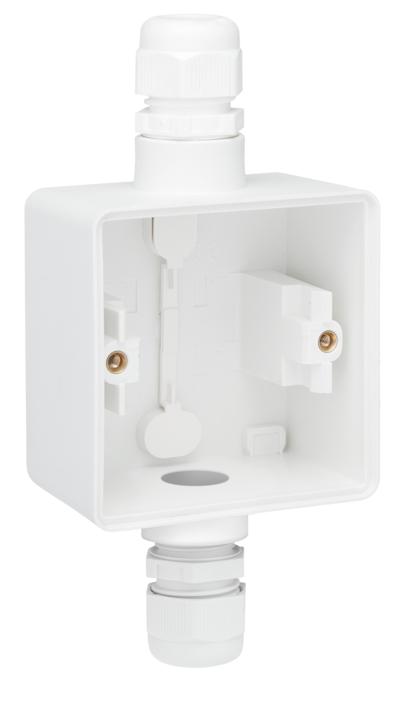 Niko Hydro Opbouwdoos 1V + 2 M20 Ingangen + Wartel Wit - Afbeelding 2