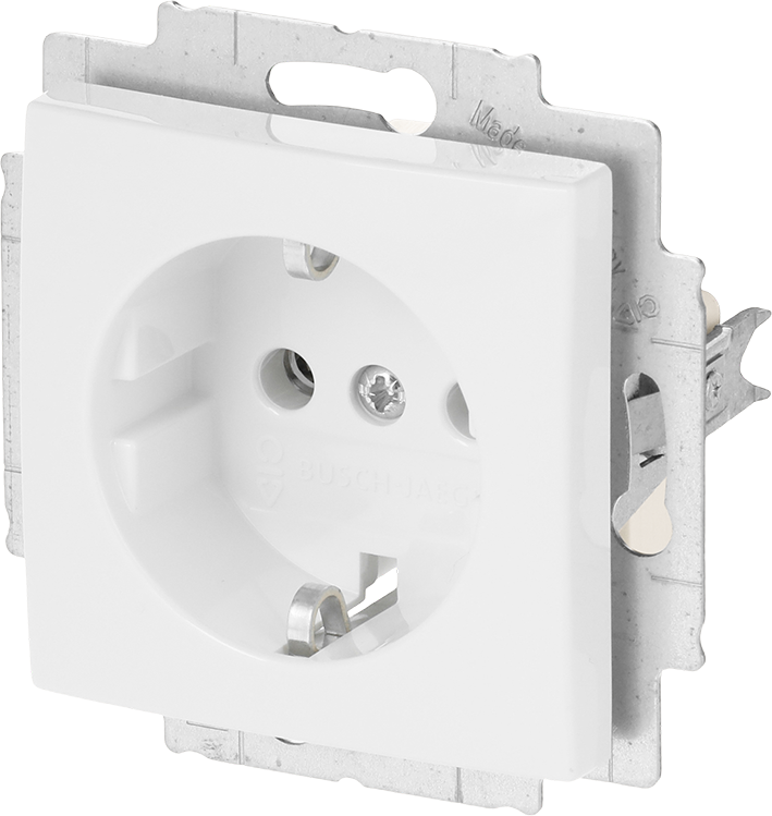Abb Busch-Jaeger Wcd Ra 1-Voudig Inbouw Schroefklem Wit/Wit Balance - Afbeelding 2
