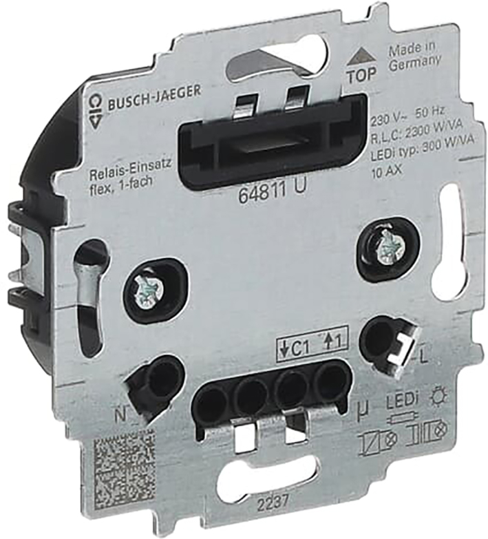 Abb Busch-Jaeger Relaissokkel 1V Flextronics 64811 U - Afbeelding 2