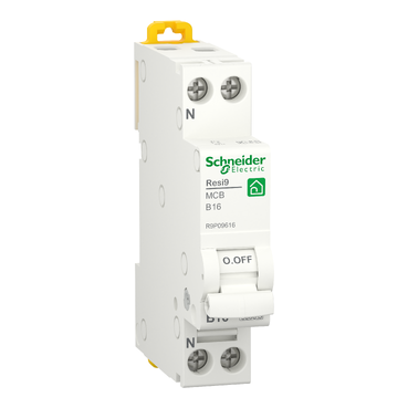 Schneider Electric Automaat B16A 1P+N 6Ka - Resi9 - Afbeelding 2