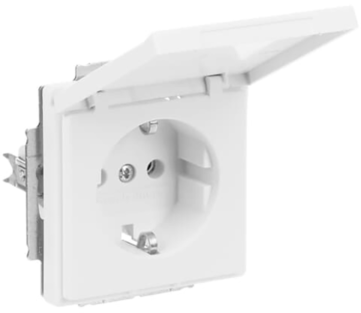 Abb Busch-Jaeger Wcd Ra 1V + Klep Inbouw Future Linear Mat Wit - Afbeelding 3