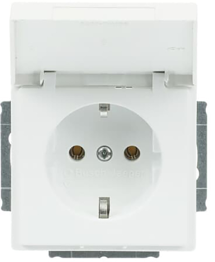 Abb Busch-Jaeger Wcd Ra 1V + Klep Inbouw Future Linear Mat Wit